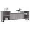 Mueble Para Tv Madera Contrachapada Gris Sonoma 160x35x55 Cm