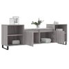 Mueble Para Tv Madera Contrachapada Gris Sonoma 160x35x55 Cm