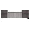 Mueble Para Tv Madera Contrachapada Gris Sonoma 160x35x55 Cm