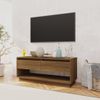 Mueble De Tv Madera De Ingeniería Marrón Roble 102x41x44 Cm