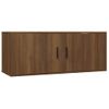 Mueble Para Tv De Pared Roble Marrón 100x34,5x40 Cm