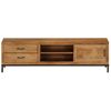 Mueble Para Tv De Madera De Mango Maciza 140x30x40 Cm