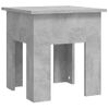 Mesa De Centro Madera De Ingeniería Gris Hormigón 40x40x42 Cm