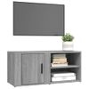 Mueble Tv 2 Unidades Madera Contrachapada Gris Sonoma 80x31,5x36 Cm