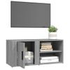 Mueble Tv 2 Unidades Madera Contrachapada Gris Sonoma 80x31,5x36 Cm