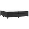 Estructura De Cama Box Spring Cuero Sintético Negro 200x200 Cm