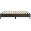 Estructura De Cama Box Spring Cuero Sintético Negro 200x200 Cm