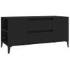 Mueble Para Tv Madera Contrachapada Negro 102x44,5x50 Cm