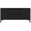 Mueble Para Tv Madera Contrachapada Negro 102x44,5x50 Cm