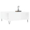 Mesa De Centro Madera Contrachapada Blanco 80x80x36,5 Cm