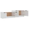 Mueble Tv Madera Contrachapada Blanco Brillante 158,5x36x45 Cm