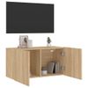 Mueble Para Tv De Pared Roble Sonoma 80x30x41 Cm