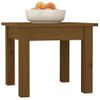 Mesa De Centro Madera Maciza De Pino Marrón Miel 35x35x30 Cm