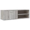 Mueble De Tv De Madera De Ingeniería Gris Sonoma 120x34x37 Cm