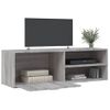 Mueble De Tv De Madera De Ingeniería Gris Sonoma 120x34x37 Cm