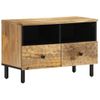 Mueble De Tv Madera Maciza De Mango 70x33x46 Cm