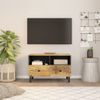 Mueble De Tv Madera Maciza De Mango 70x33x46 Cm