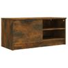 Mueble Para Tv Madera Contrachapada Roble Ahumado 80x35x36,5 Cm