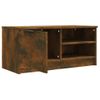 Mueble Para Tv Madera Contrachapada Roble Ahumado 80x35x36,5 Cm