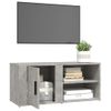 Mueble Tv 2 Unidades Madera Contrachapada Gris Hormigón 80x31,5x36cm