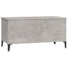 Mesa De Centro Madera Contrachapada Gris Hormigón 90x44,5x45 Cm