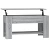 Mesa De Centro Madera Contrachapada Gris Sonoma 101x49x52 Cm