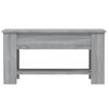 Mesa De Centro Madera Contrachapada Gris Sonoma 101x49x52 Cm