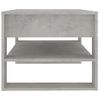 Mesa De Centro Madera Contrachapada Gris Hormigón 102x55x45 Cm