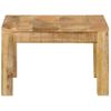 Mesa De Centro De Madera Maciza De Mango 55x55x35 Cm