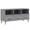 Mueble Para Tv Madera Contrachapada Gris Sonoma 102x36x50 Cm