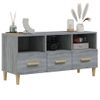 Mueble Para Tv Madera Contrachapada Gris Sonoma 102x36x50 Cm