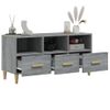 Mueble Para Tv Madera Contrachapada Gris Sonoma 102x36x50 Cm