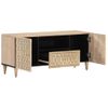 Mueble De Tv Madera Maciza De Mango 105x33x46 Cm