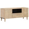 Mueble De Tv Madera Maciza De Mango 105x33x46 Cm