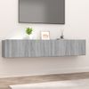 Muebles Tv 2 Unidades Madera Contrachapada Gris Sonoma 80x30x30 Cm