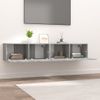 Muebles Tv 2 Unidades Madera Contrachapada Gris Sonoma 80x30x30 Cm