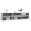 Mueble De Tv Madera Contrachapada Gris Hormigón 150x30x44,5 Cm