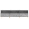 Mueble De Tv Madera Contrachapada Gris Hormigón 150x30x44,5 Cm