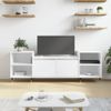 Mueble Para Tv Madera Contrachapada Blanco 160x35x55 Cm