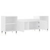 Mueble Para Tv Madera Contrachapada Blanco 160x35x55 Cm