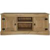 Mueble Para Tv Corona Range De Pino Mexicano 120x40x52 Cm