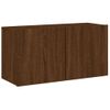 Mueble Para Tv De Pared Roble Marrón 80x30x41 Cm