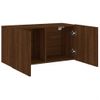 Mueble Para Tv De Pared Roble Marrón 80x30x41 Cm