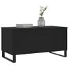 Mesa De Centro Madera Contrachapada Negro 90x44,5x45 Cm