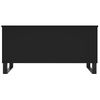 Mesa De Centro Madera Contrachapada Negro 90x44,5x45 Cm