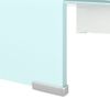 Mueble Tv/elevador De Monitor Cristal Verde 60x25x11 Cm