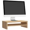 Soporte De Monitor Madera Contrachapada Roble Sonoma 42x24x13cm