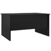 Mesa De Centro Madera Contrachapada Negra 80x50x42,5 Cm