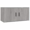 Set De Muebles Para Tv 3 Piezas Madera Contrachapada Gris Sonoma