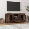 Mueble Para Tv Madera Contrachapada Roble Ahumado 100x35,5x45cm